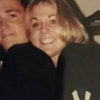 Samantha Davis and a fellow Laker in 1999.